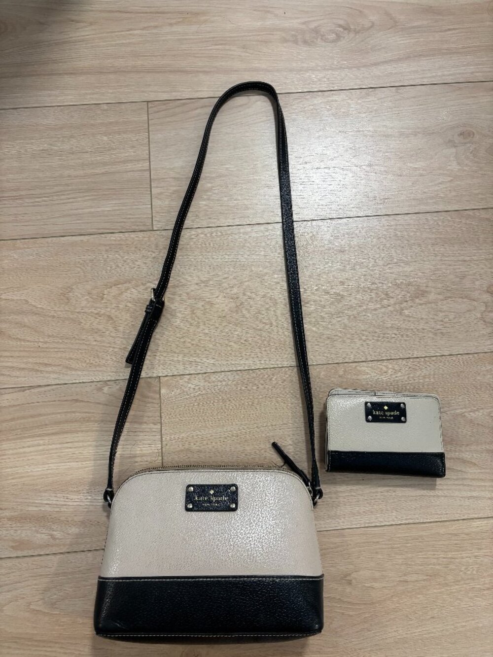 Kate Spade Purse and Wallet Duo -  Blush Nude and Black